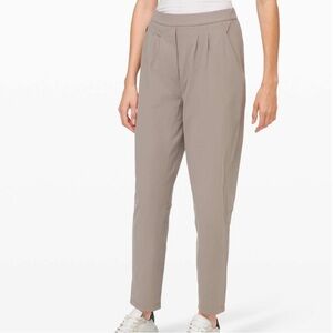lululemon athletica Taupe High-Rise Tapered Jogger Pants